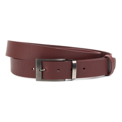 Pánský kožený pásek ke kalhotám model 1.35 cherry