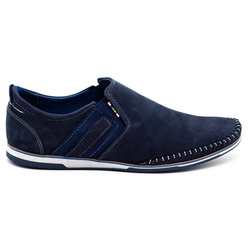 Pánské kožené mokasíny 711 navy blue