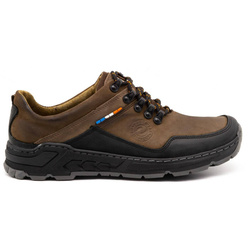 Pánské kožené trekové boty 292GT hnědé