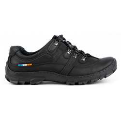 Pánské kožené trekové boty 213GT černé