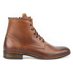 Pánské kožené pantofle 287¶W hnědé