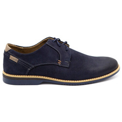 Pánská kožená obuv 859L navy blue
