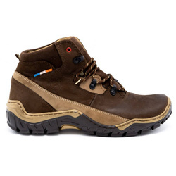 Pánské zimní kožené boty 134GT hnědé