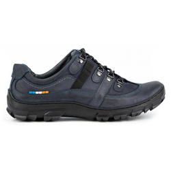 Pánské kožené trekové boty 213GT navy blue