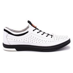 Pánská kožená obuv K22P bílá