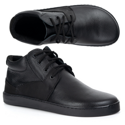 Pánské barefoot zateplené kožené boty Olivier 116KZ black