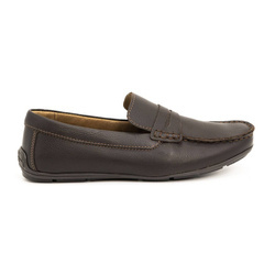 Pánské kožené mokasíny 894MA hnědé