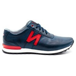 Pánská kožená obuv 301J navy blue