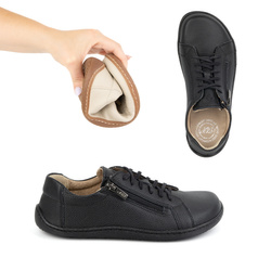 Dámská minimalistická kožená obuv barefoot model 1243 black
