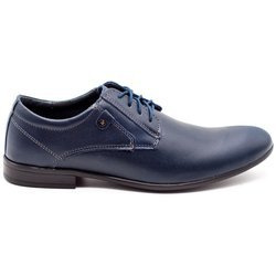 Pánská společenská kožená obuv 850 navy blue