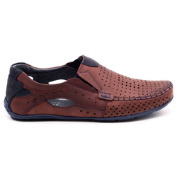 Pánské kožené mokasíny 901 summer burgundy