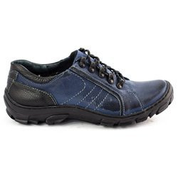 Pánské trekové boty kožené 904 navy blue