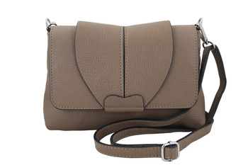 Elegantní večerní kabelka - tmavě béžová