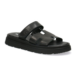Pollonus dámské kožené žabky Black 5-1754-001