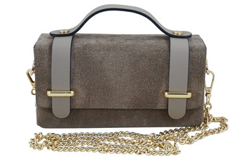 Semišová společenská kabelka Barberinis - béžová