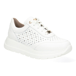 Dámské kožené tenisky White Verona Perforated Pollonus 5-1732-003