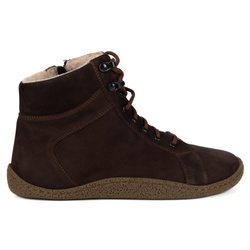 Dámské barefoot boty zateplené merino vlnou 0769W brown nubuk