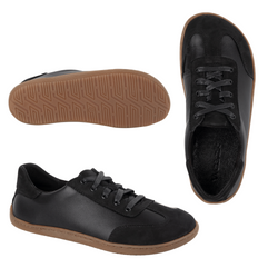 WASAK 0744W barefoot minimalistická kožená obuv černá