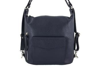 Kabelka - Kožený batoh Barberini's - Námořnická modrá