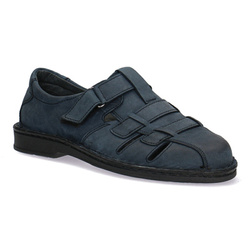 Pánské kožené polobotky Pollonus navy blue 6-0742-007