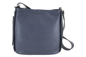 Praktická a stylová kožená poštovní taška - námořnická modř