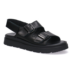 Pollonus dámské kožené sandály Black 5-1751-005