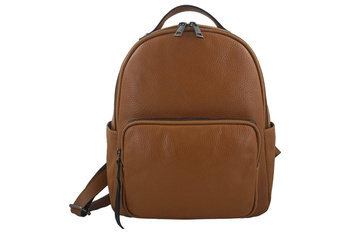 Elegantní klasický kožený batoh Světle hnědá