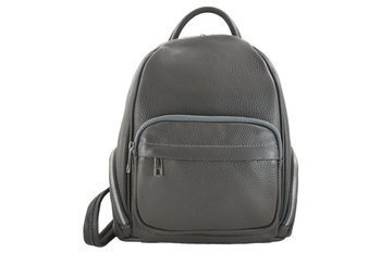 Dámský kožený batoh CASUAL - tmavě šedý