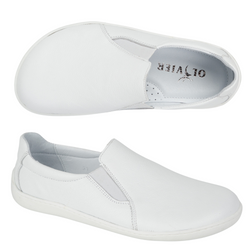 BAREFOOT Dámské minimalistické nazouváky 1308POL white 