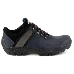 Pánské kožené trekové boty 311GT navy blue