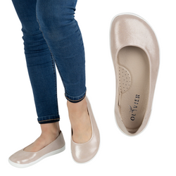 BAREFOOT Dámské minimalistické lodičky 1771POL pink satin