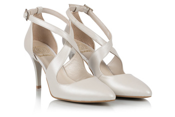 Taneční jehlové boty XENA se špičatou špičkou a řemínky