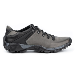 Pánské kožené trekové boty 116 grey
