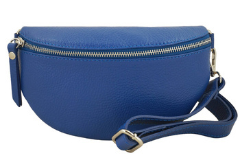 Kožený pytlík pro mládež / ledvinka Chrpa