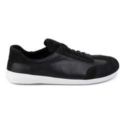 Pánské barefoot minimalistické kožené boty 0742W černé
