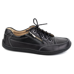 BAREFOOT Dámské minimalistické polobotky OLIVIER 770 z perforované černé kůže