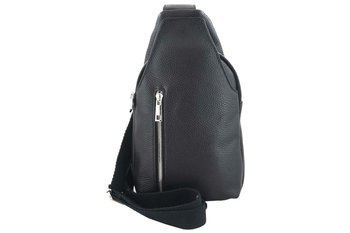 Pánské kožené pouzdro / ledvinka - černé