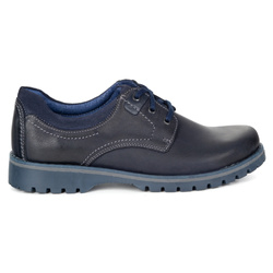 Pánské kožené boty KOMODO 879 navy blue