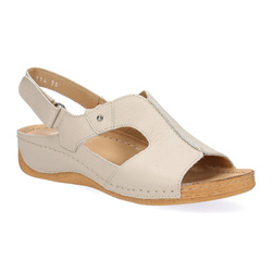 Pollonus dámské kožené sandály 5-0774-075 Vanilla Verona