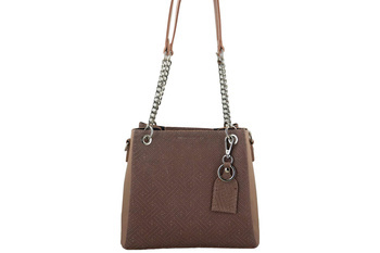 Kabelka s geometrickým vzorem - Pudrově růžová