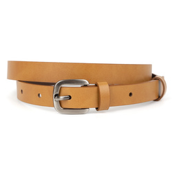 Dámský kožený opasek D126.20 se stříbrnou sponou - šířka 20 mm