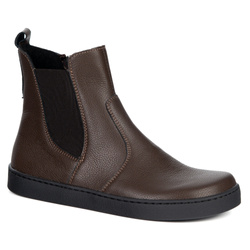 Dámské barefoot boty Brooke se silnějším spodkem hnědé barvy