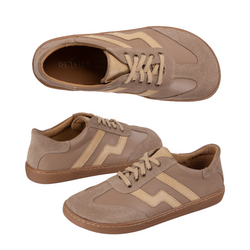 Dámské barefoot kožené boty Olivier Eliza dark beige