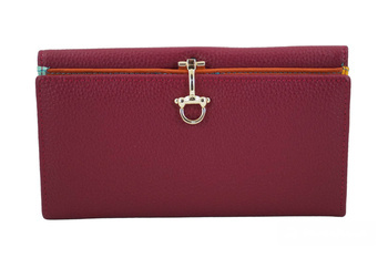Velká peněženka se zlatým zapínáním - fuchsiová