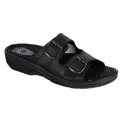 Dámské zdravotní žabky nastavitelné masážní fakíry s hroty Nadia černé