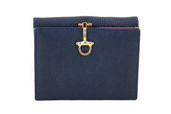 Elegantní peněženka se zlatým zapínáním - světle modrá