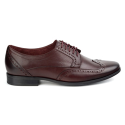 Pánské kožené brogue boty 1023 cherry