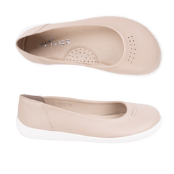 BAREFOOT Dámské minimalistické nazouvací lodičky 1771POL MINI beige