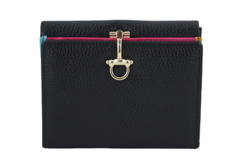 Elegantní peněženka se zlatým zapínáním - černá
