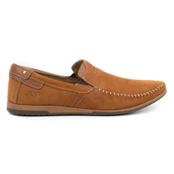 Pánské kožené mokasíny 876 camel